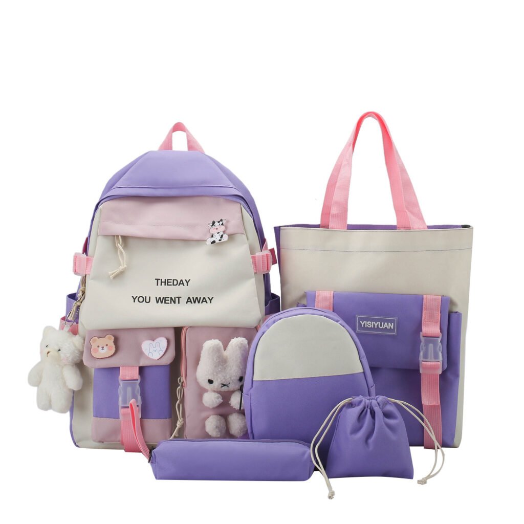 Sac à Dos Multifonctionnel Kawaii Grand Volume Imperméable — Idéal pour les étudiants