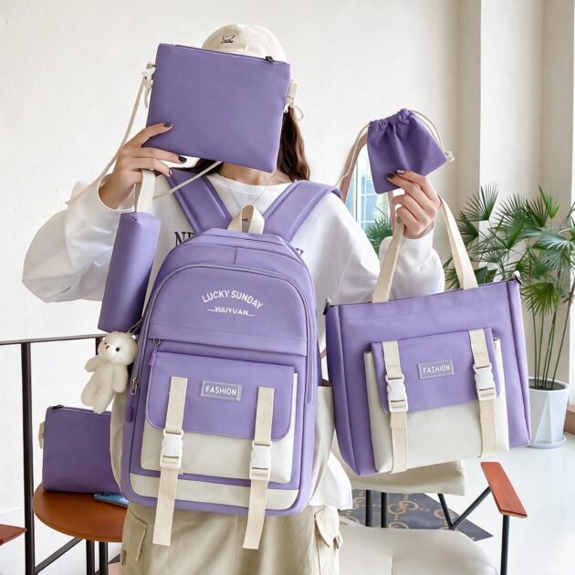 Sac à dos Kawaii pour adolescentes — léger et polyvalent