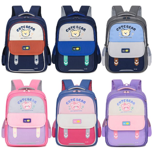 Sac à Dos Scolaire Enfant Motif Ours — Design Ergonomique