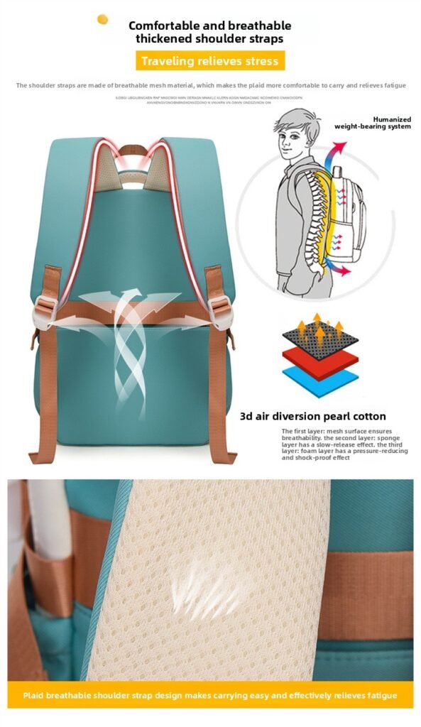 Sac à Dos Ergonomique pour Étudiantes — Confortable et Spacieux