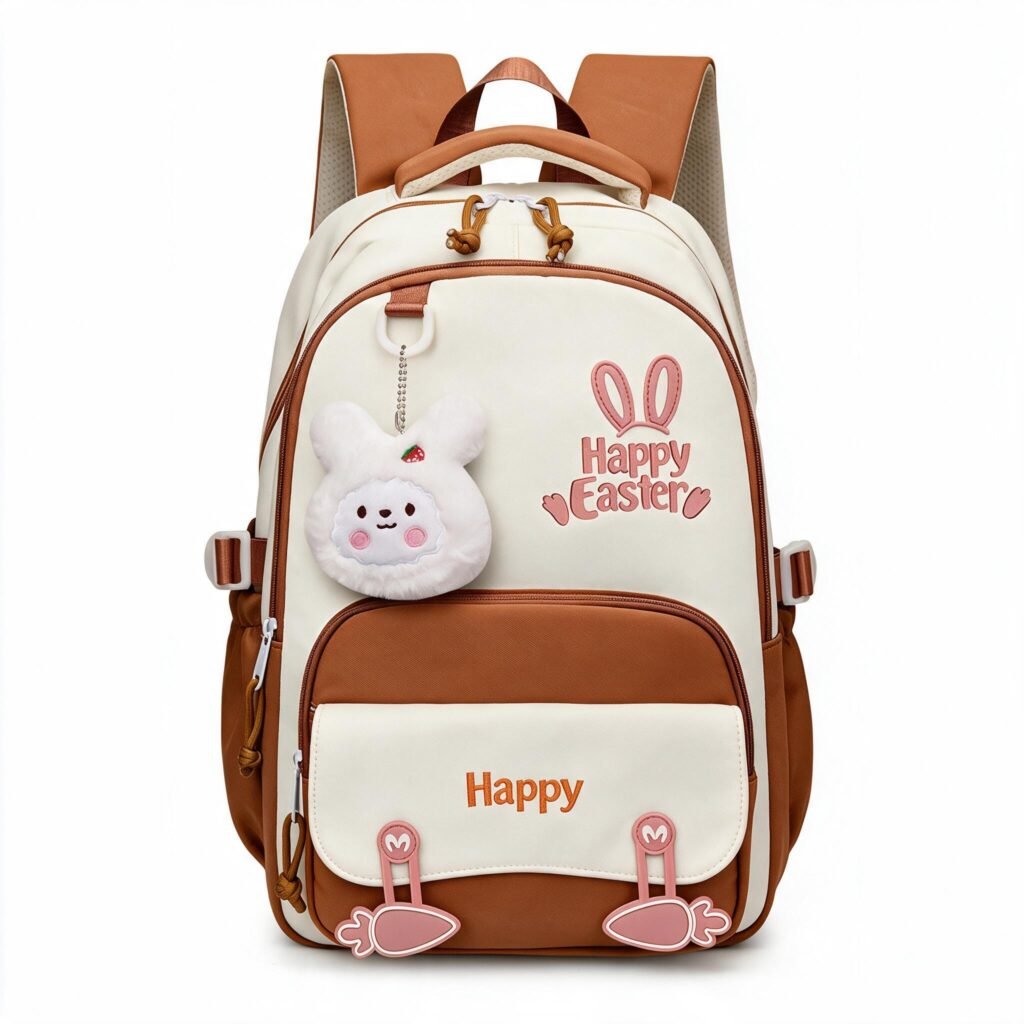 Sac à Dos Scolaire Ergonomique Orange — Pour les Étudiantes