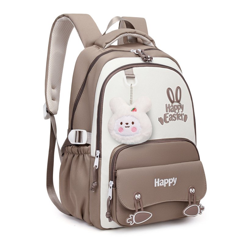 Sac à dos scolaire motif lapin — ergonomique et imperméable