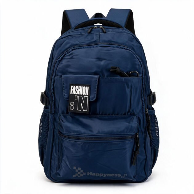Sac à Dos Bleu Marine Grand Volume — Pour Étudiants