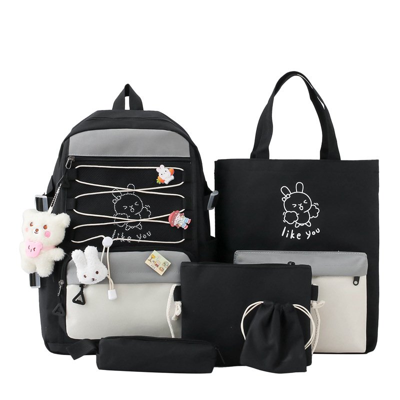 Sac à Dos Multifonctionnel Kawaii Grand Volume Imperméable — Idéal pour les étudiantes