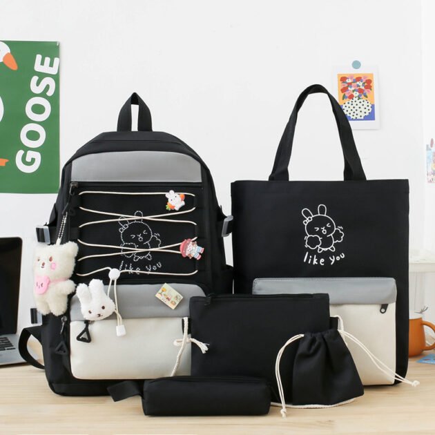 Sac à Dos Multifonctionnel Kawaii Grand Volume Imperméable — Idéal pour les étudiantes