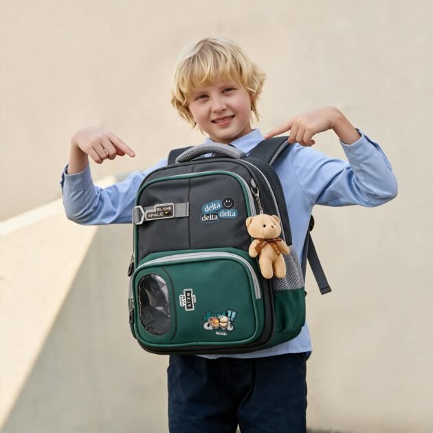 Sac à Dos Scolaire Ergonomique Gris — Pour Étudiants