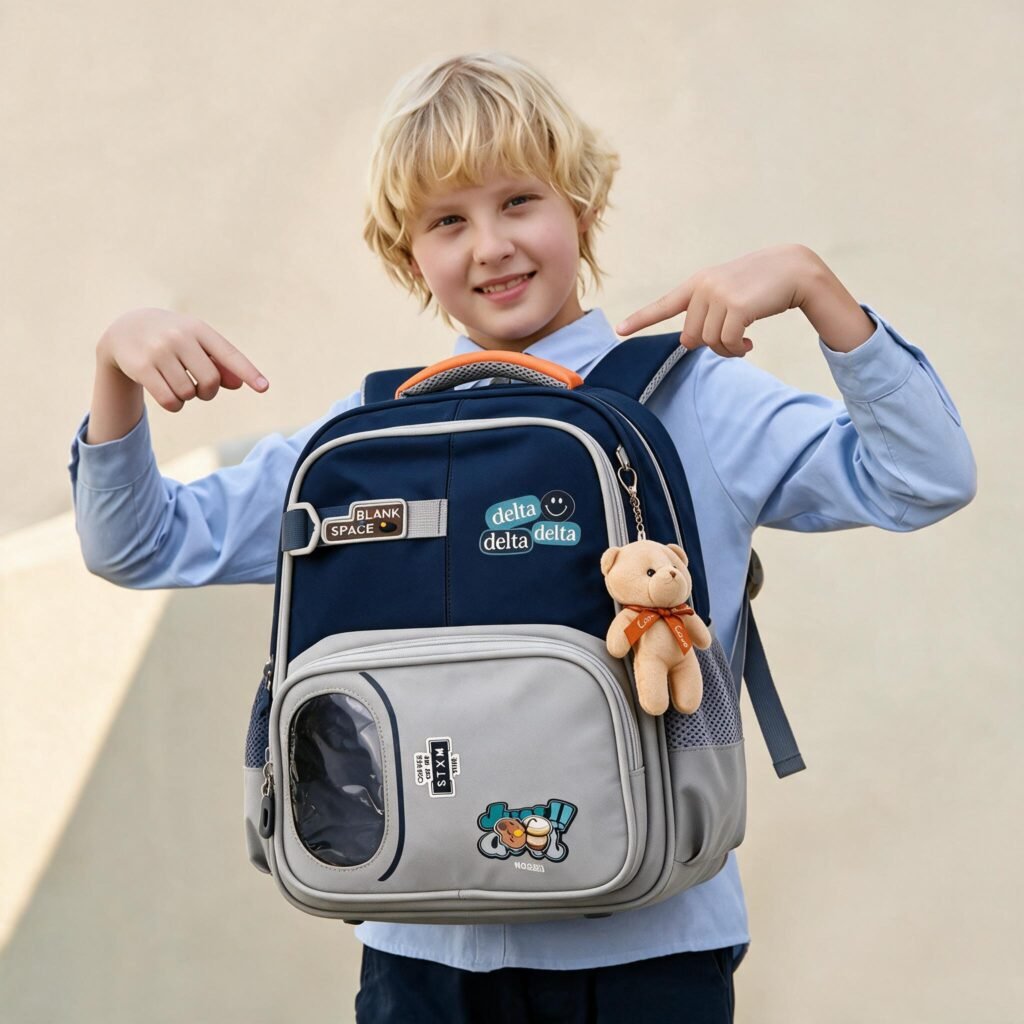 Sac à Dos Scolaire Ergonomique Bleu Nuit — Confortable pour les Élèves