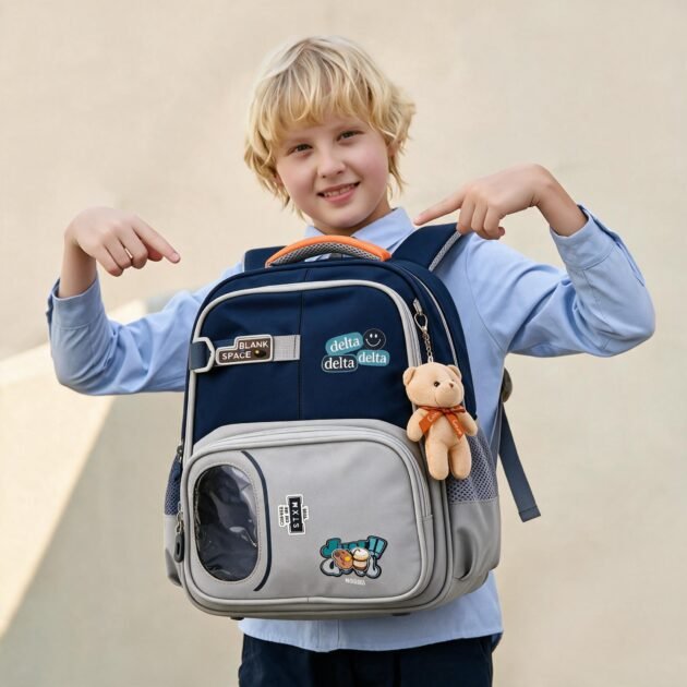 Sac à Dos Scolaire Ergonomique Bleu Nuit — Confortable pour les Élèves