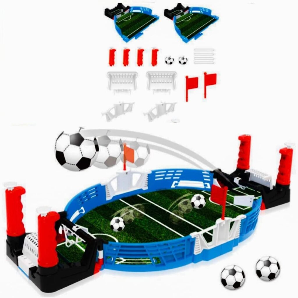 Jeu de Football de Table Mini Portatif — Pour Enfants