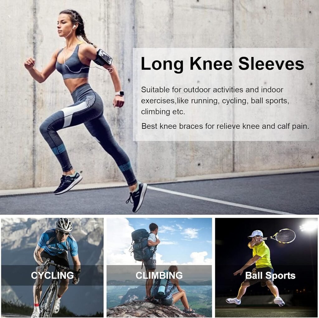 Jambière de Compression Longue avec Sangle Réglable — Améliore la Performance Sportive