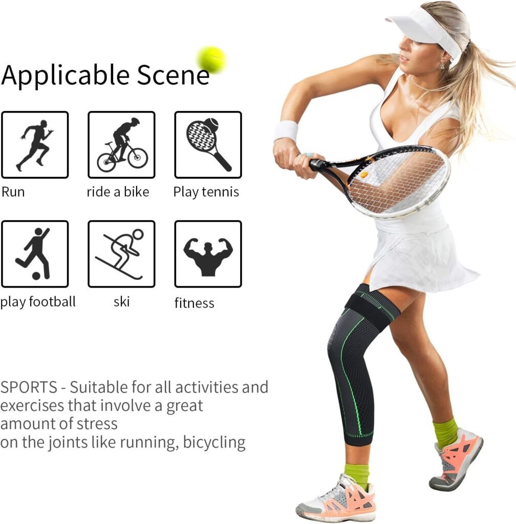 Jambière de Compression Longue avec Sangle Réglable — Améliore la Performance Sportive