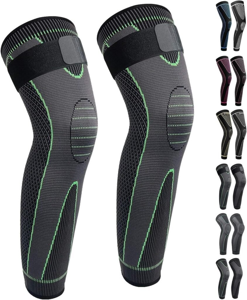 Jambière de Compression Longue avec Sangle Réglable — Améliore la Performance Sportive