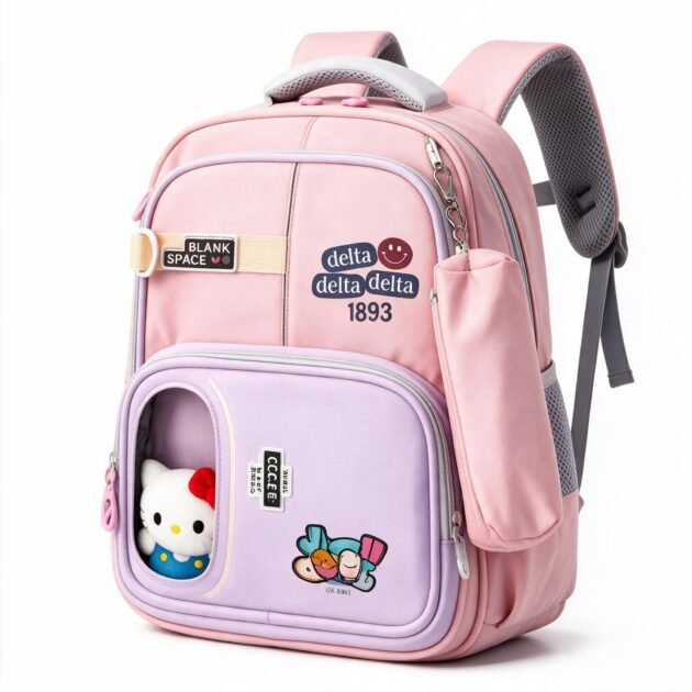 Sac à Dos Scolaire Ergonomique Rose — Pour Étudiants