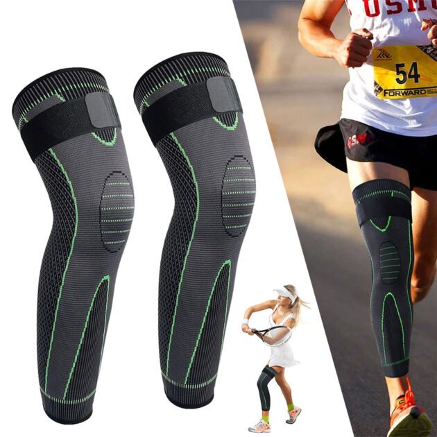 Jambière de Compression Longue avec Sangle Réglable — Améliore la Performance Sportive