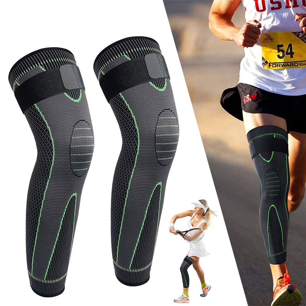 Jambière de Compression Longue avec Sangle Réglable — Améliore la Performance Sportive