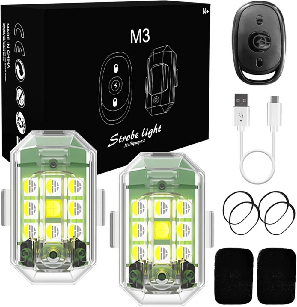 Lumière LED Anti-Collision avec Télécommande — Sécurité améliorée