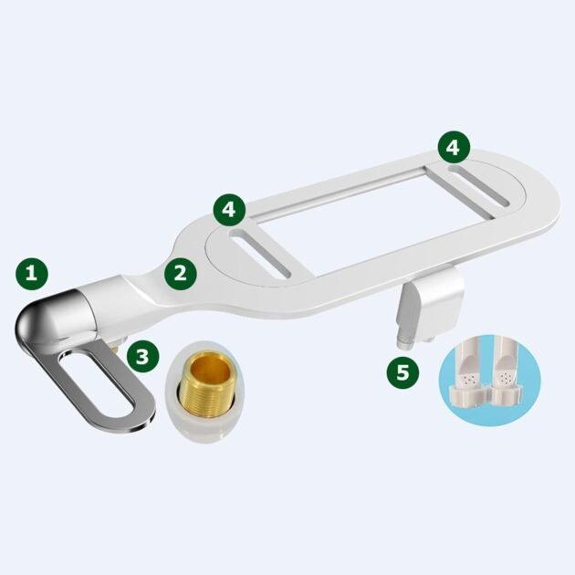 Bidet double buse ultra‑mince — installation en 5 minutes
