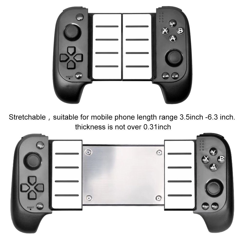 Manette gaming sans fil Bluetooth extensible 40 mm avec 16 boutons