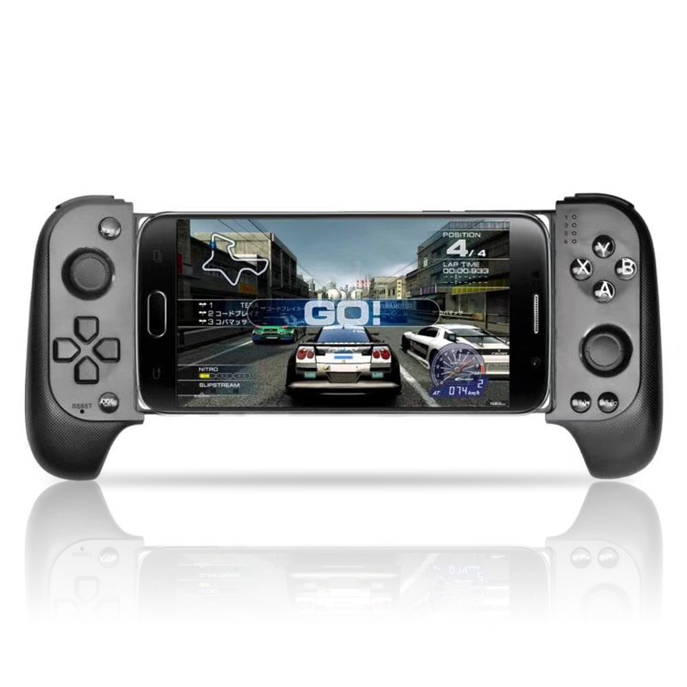 Manette gaming sans fil Bluetooth extensible 40 mm avec 16 boutons