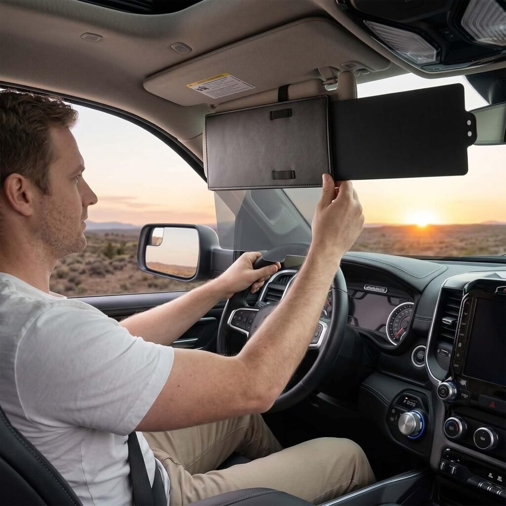 Extension de pare-soleil anti-éblouissement ajustable pour voiture