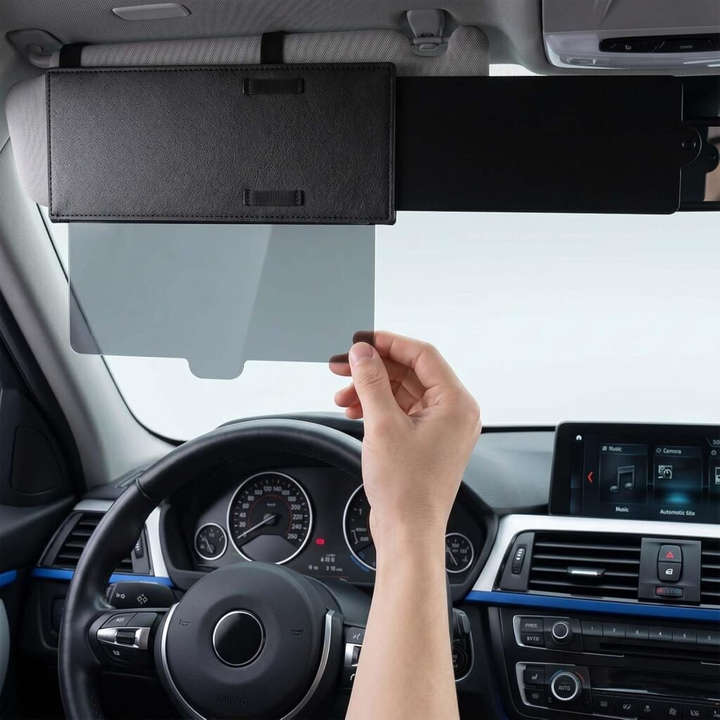 Extension de pare-soleil anti-éblouissement ajustable pour voiture