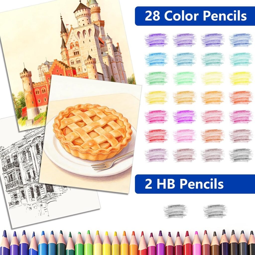 Coffret d'Art Deluxe 144 Pièces avec Mallette Portable – Kit Complet de Dessin & Peinture