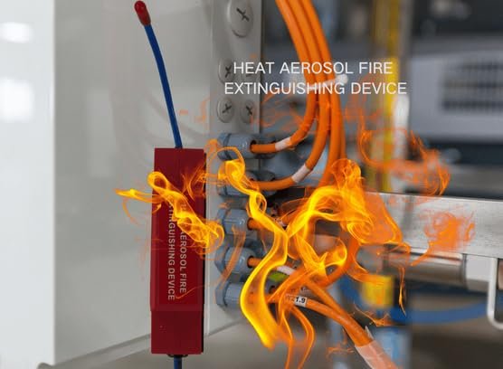 Extincteur automatique à activation thermique 10 g — protection des armoires électriques