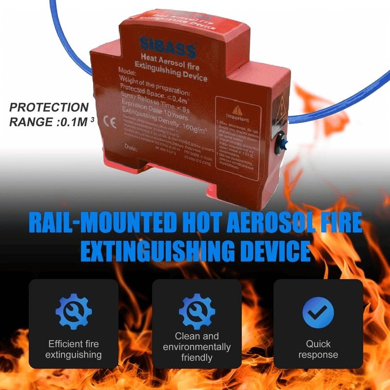 Extincteur automatique à activation thermique 10 g — protection des armoires électriques