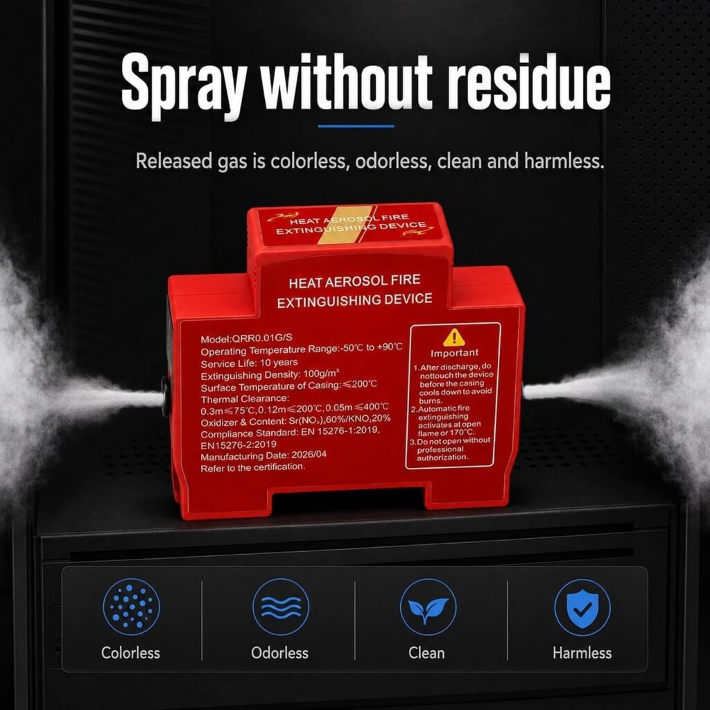 Extincteur automatique à activation thermique 10 g — protection des armoires électriques