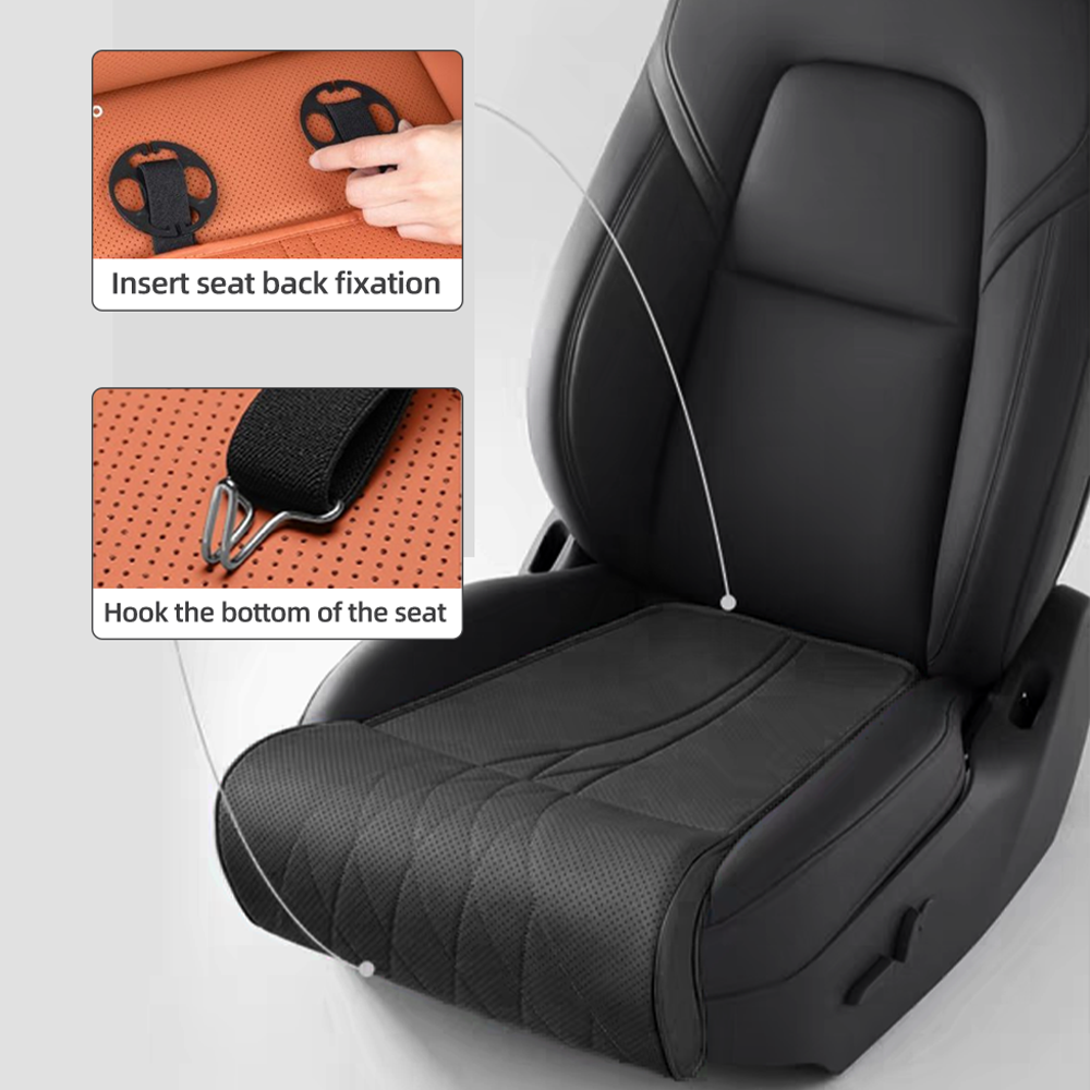 Support de jambes en cuir pour siège de voiture — design ergonomique et antidérapant