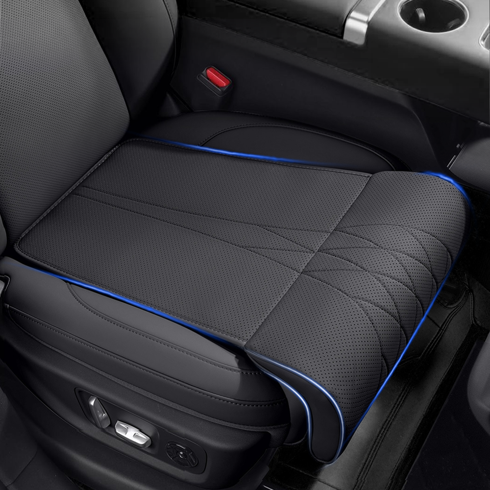 Support de jambes en cuir pour siège de voiture — design ergonomique et antidérapant