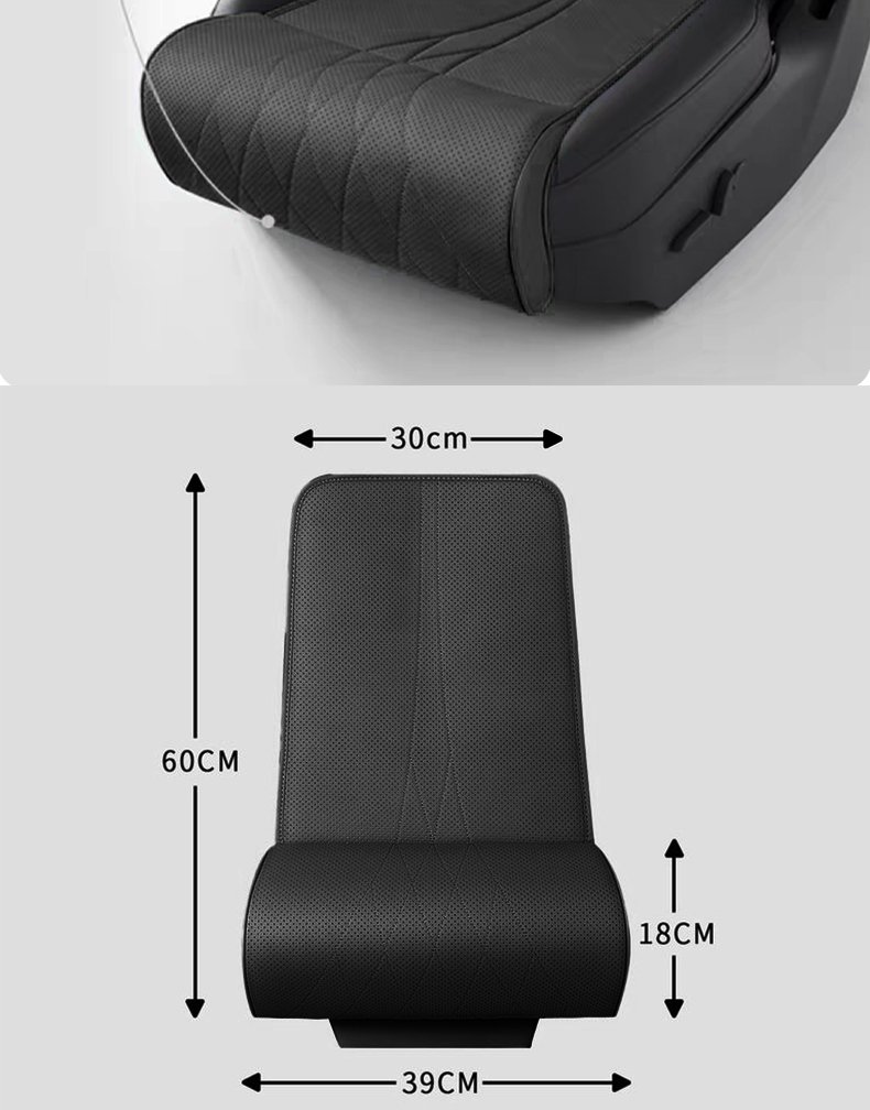 Support de jambes en cuir pour siège de voiture — design ergonomique et antidérapant