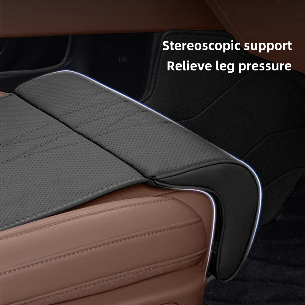 Support de jambes en cuir pour siège de voiture — design ergonomique et antidérapant
