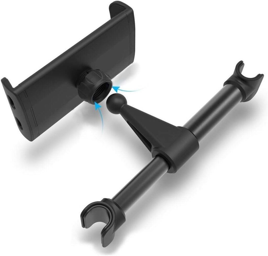 Support téléphone voiture arrière pivotant 360° pour tablette et smartphone