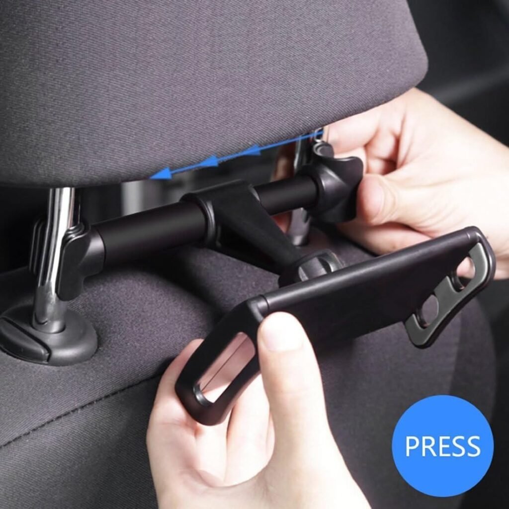 Support téléphone voiture arrière pivotant 360° pour tablette et smartphone