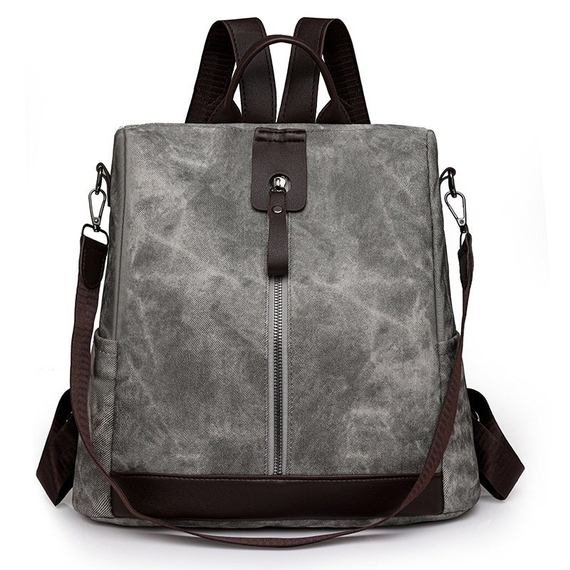 Sac à dos femme anti-vol en tissu vintage convertible 3 en 1