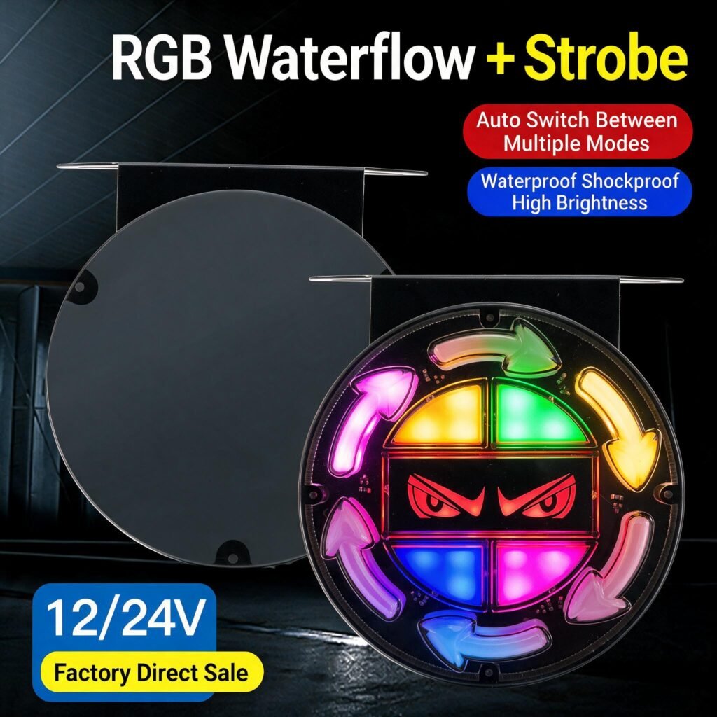 Feux arrière LED RGB séquentiels pour camion 12V/24V — 2 pièces