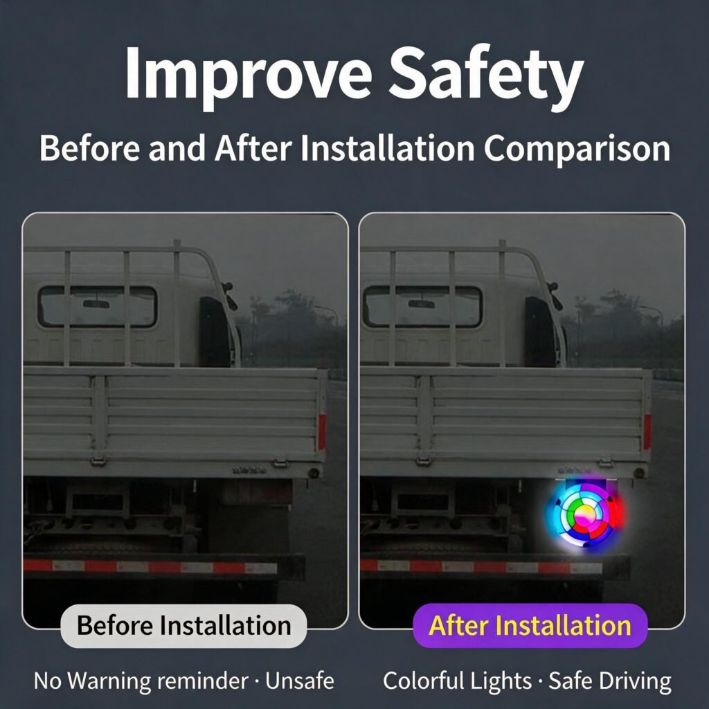 Feux arrière LED RGB séquentiels pour camion 12V/24V — 2 pièces, visibilité optimale et design dynamique