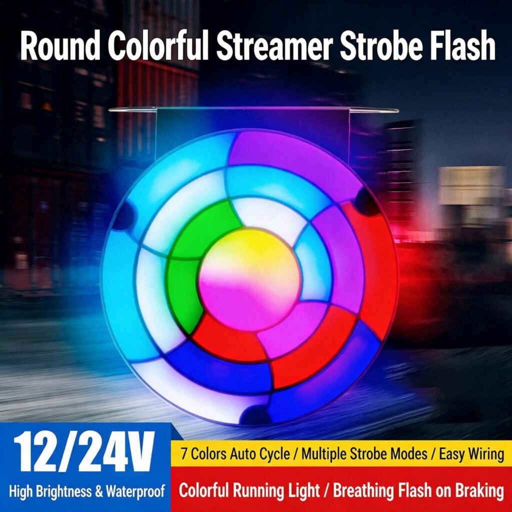 Feux arrière LED RGB séquentiels pour camion 12V/24V — 2 pièces, visibilité optimale et design dynamique