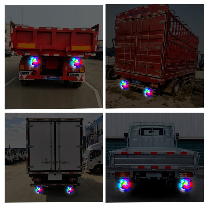 Feux arrière LED RGB séquentiels pour camion 12V/24V — 2 pièces, visibilité optimale et design dynamique