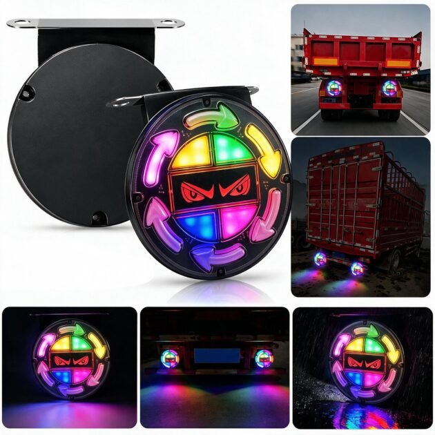 Feux arrière LED RGB séquentiels pour camion 12V/24V — 2 pièces