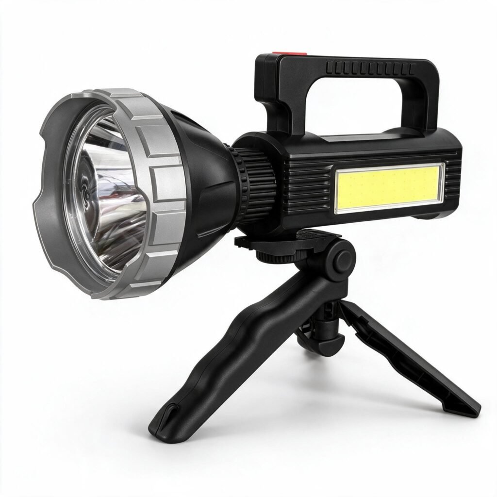 Projecteur LED rechargeable multifonction MM-7788 solaire et powerbank