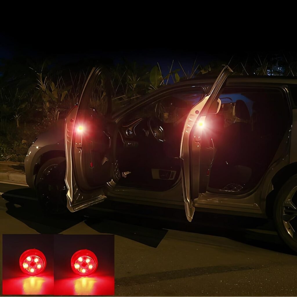 Feux d'avertissement LED sans fil magnétiques pour portes de voiture — Sécurité automatique