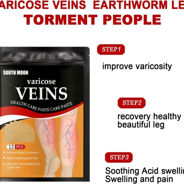 Patchs Anti-Varices Herbes Naturelles 12 Pièces — Soulagement Circulation