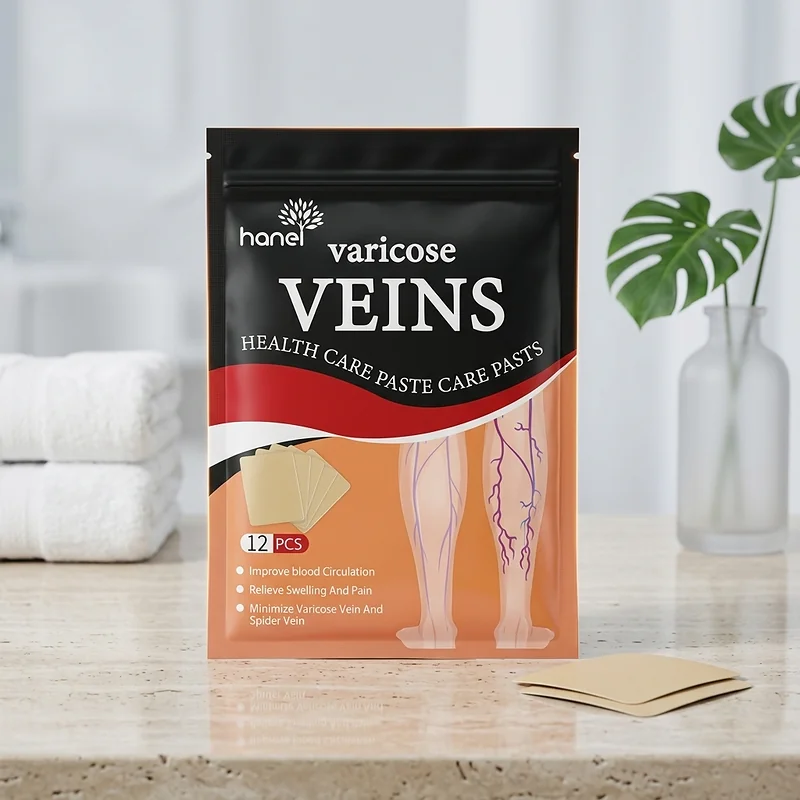 Patchs Anti-Varices Herbes Naturelles 12 Pièces — Soulagement Circulation