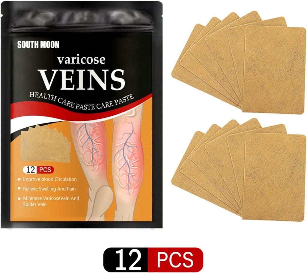 Patchs Anti-Varices Herbes Naturelles 12 Pièces — Soulagement Circulation