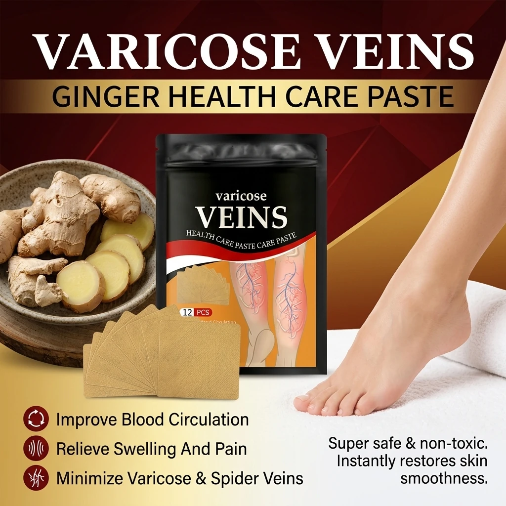 Patchs Anti-Varices Herbes Naturelles 12 Pièces — Soulagement Circulation