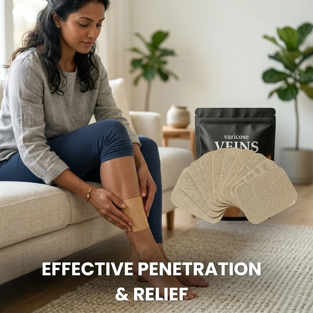 Patchs Anti-Varices Herbes Naturelles 12 Pièces — Soulagement Circulation