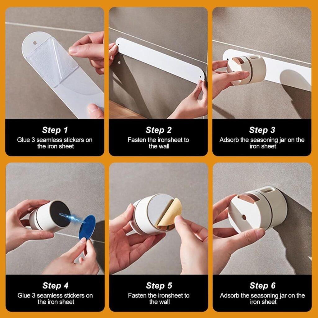 Boîtes à épices magnétiques avec couvercle transparent — Organisation verticale parfaite pour cuisine Algérie