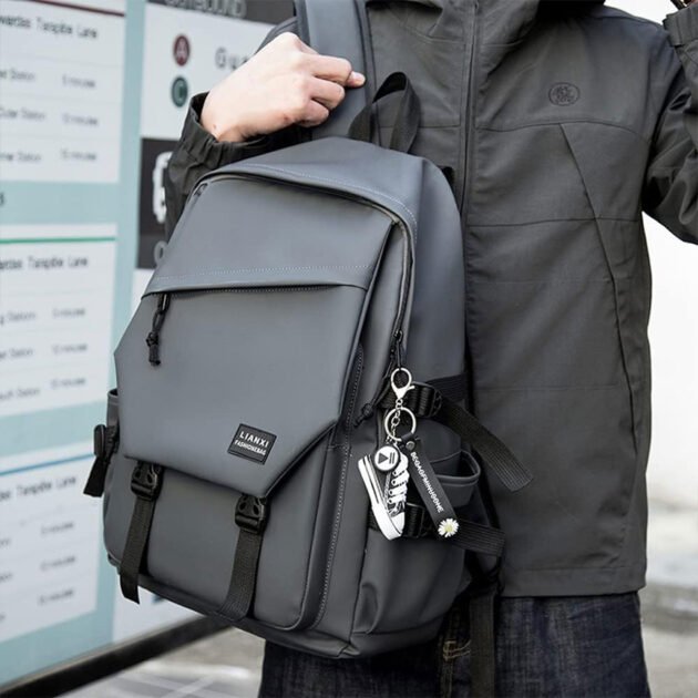Sac à dos homme anti-chocs pour ordinateur portable — design moderne et respirant